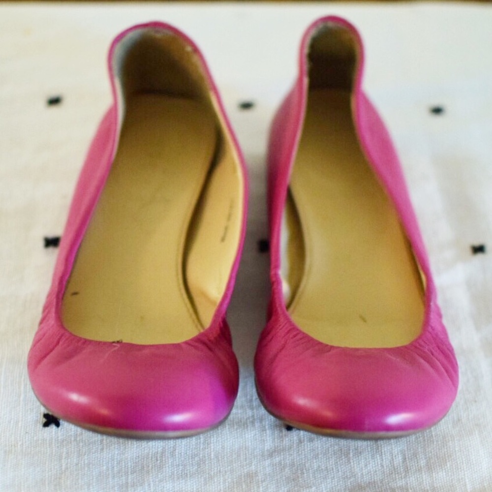 Jcrew pink ballet flats 7.5